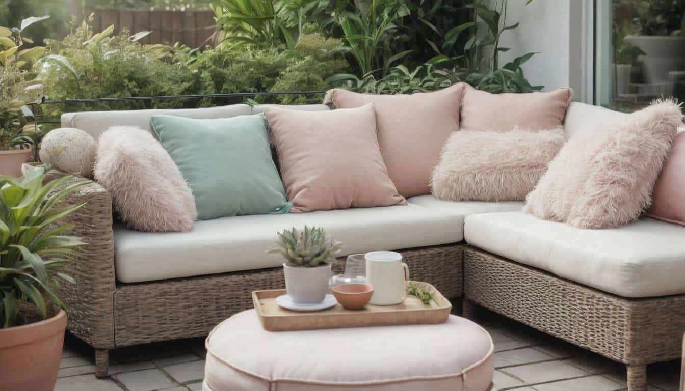 Cozy outdoor cushions