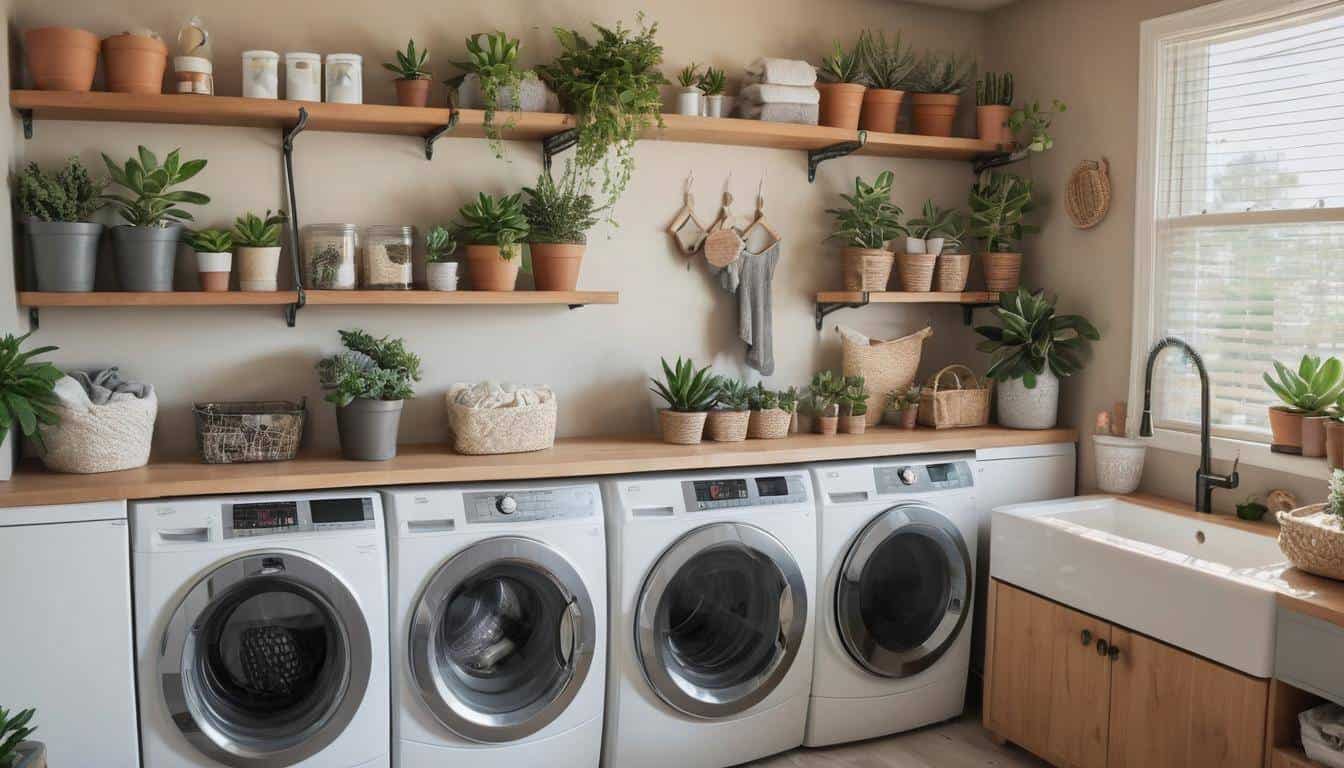 Cozy personalized laundry room