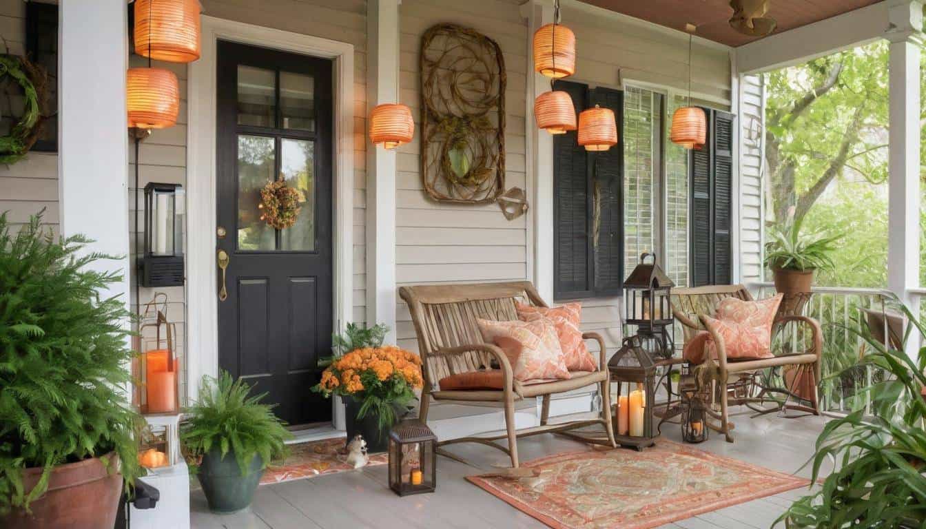 Cozy porch decor