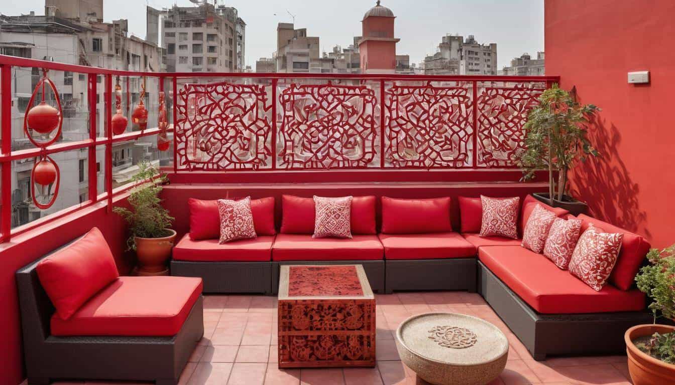 Cultural rooftop decor