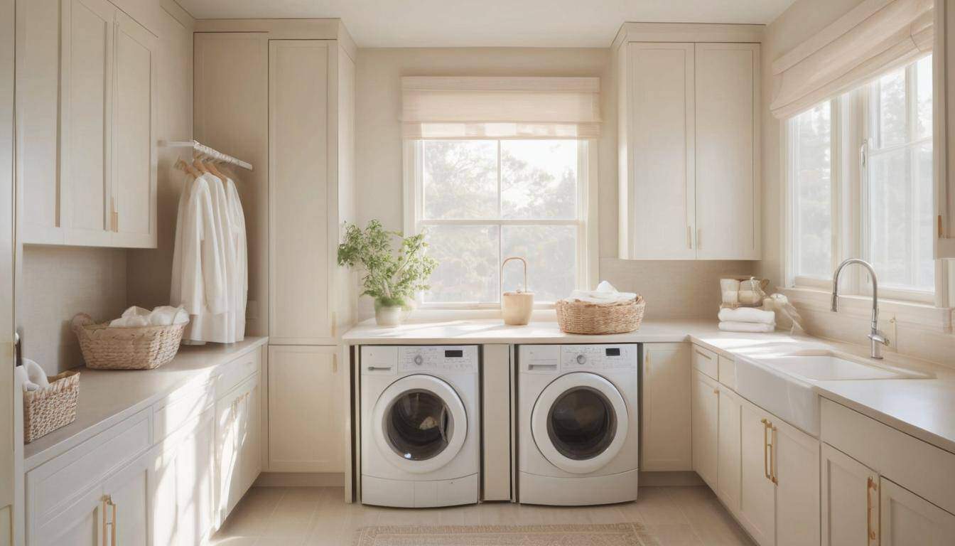 Dreamy laundry room window