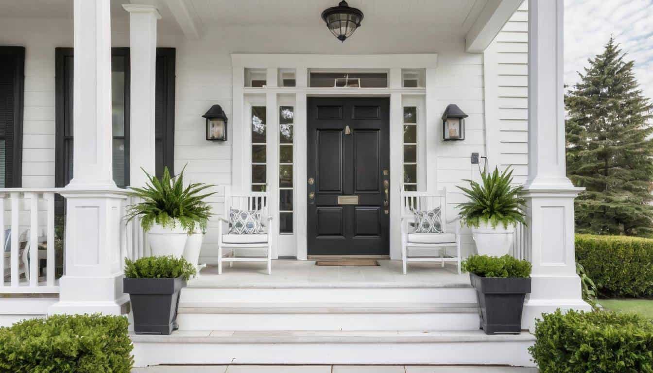 Elegant White Porch Design