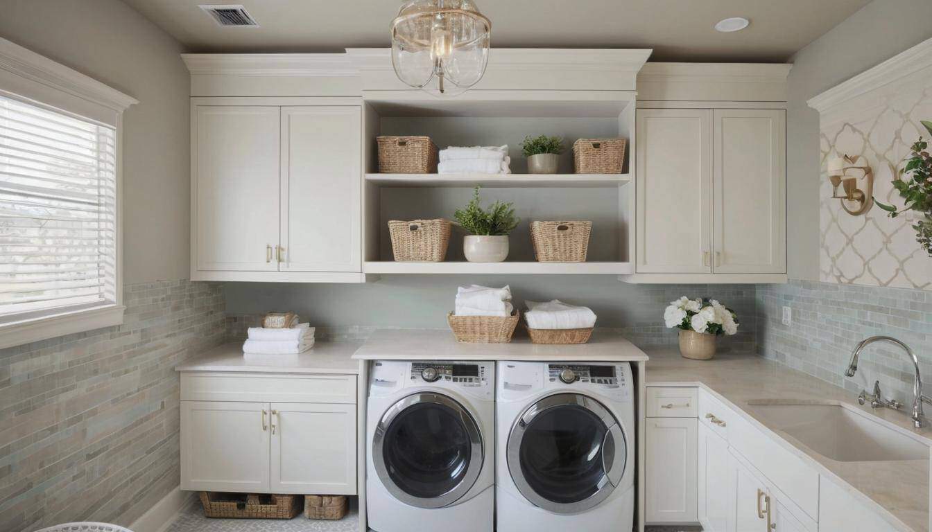 Elegant laundry room design