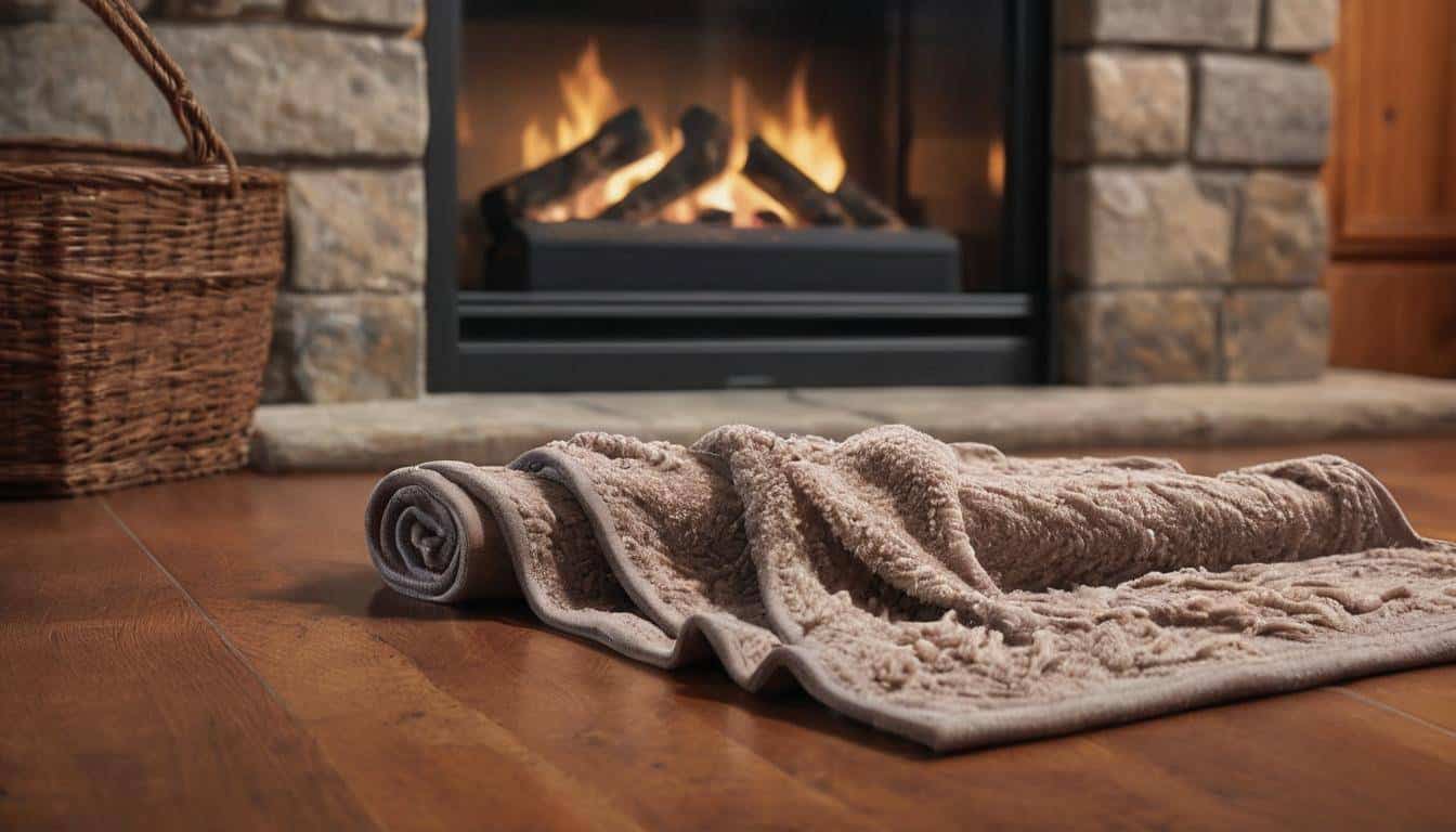 Fireplace cleaning with cloth