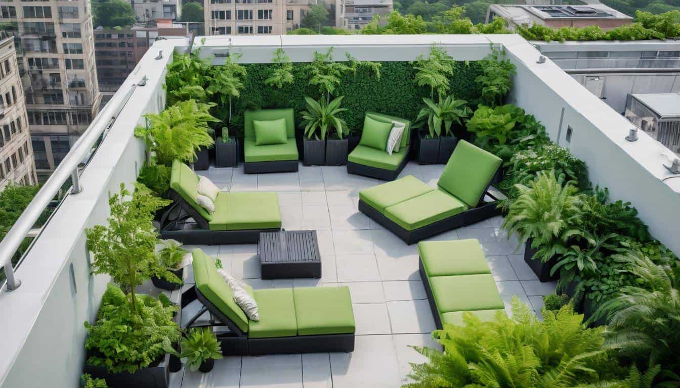 Green rooftop oasis