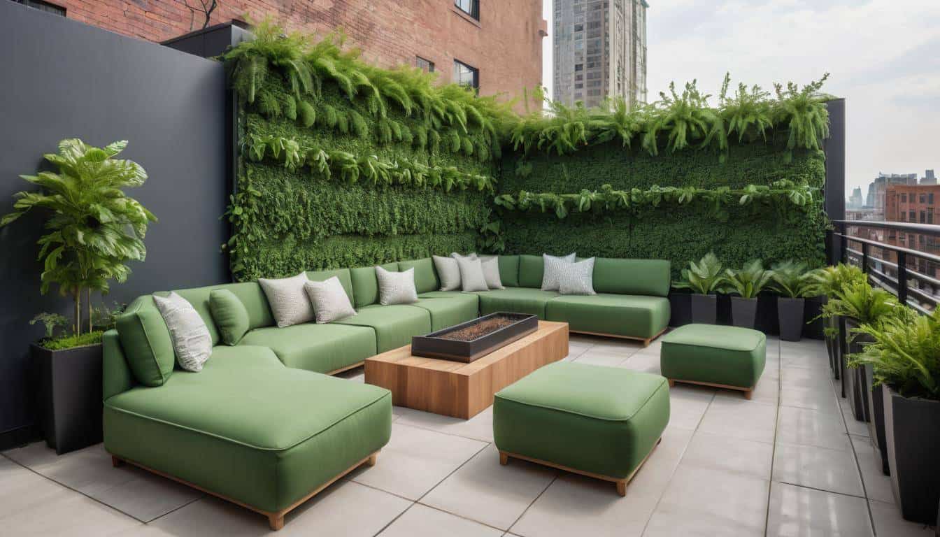 Green rooftop oasis