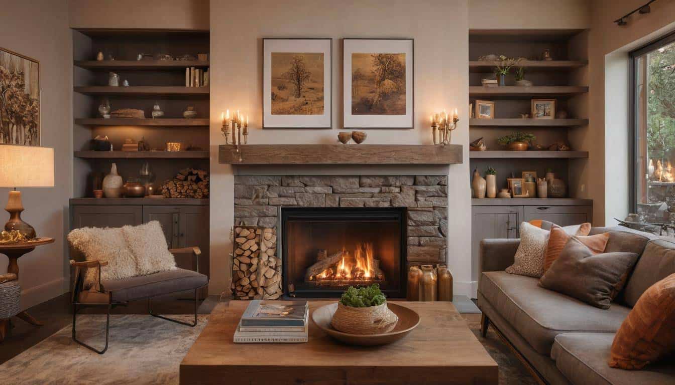 Inviting fireplace design