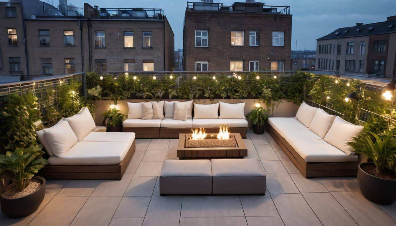 Luxurious rooftop oasis