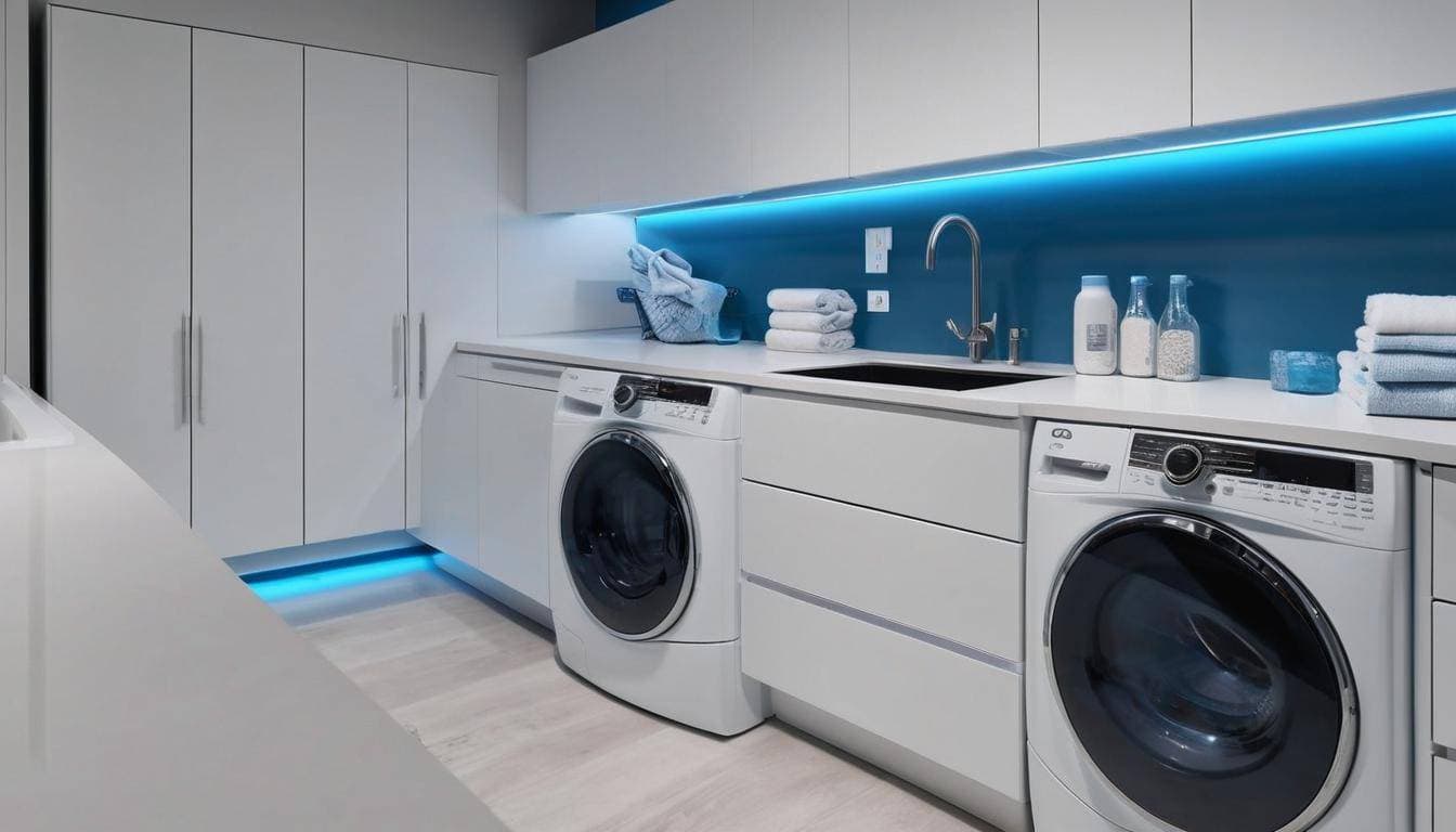 Modern laundry LED lighting