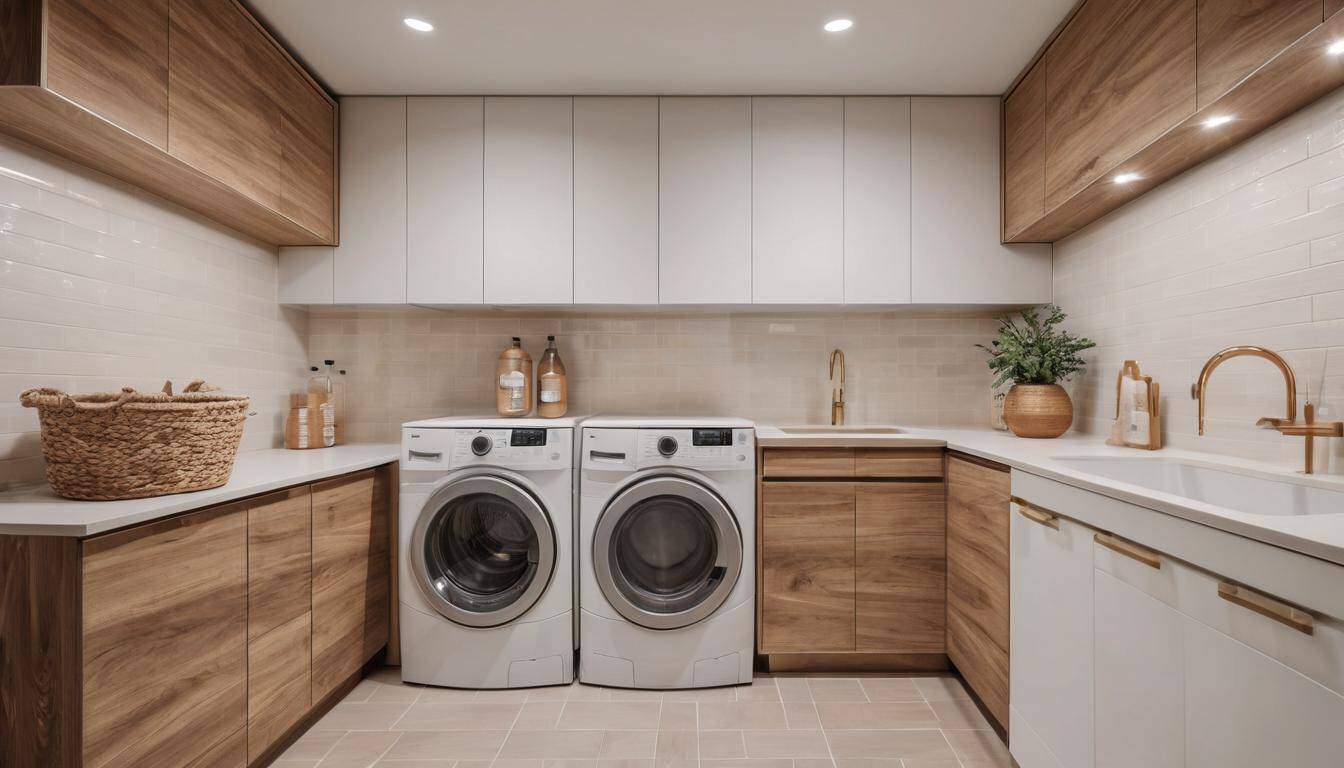 Modern laundry design harmony