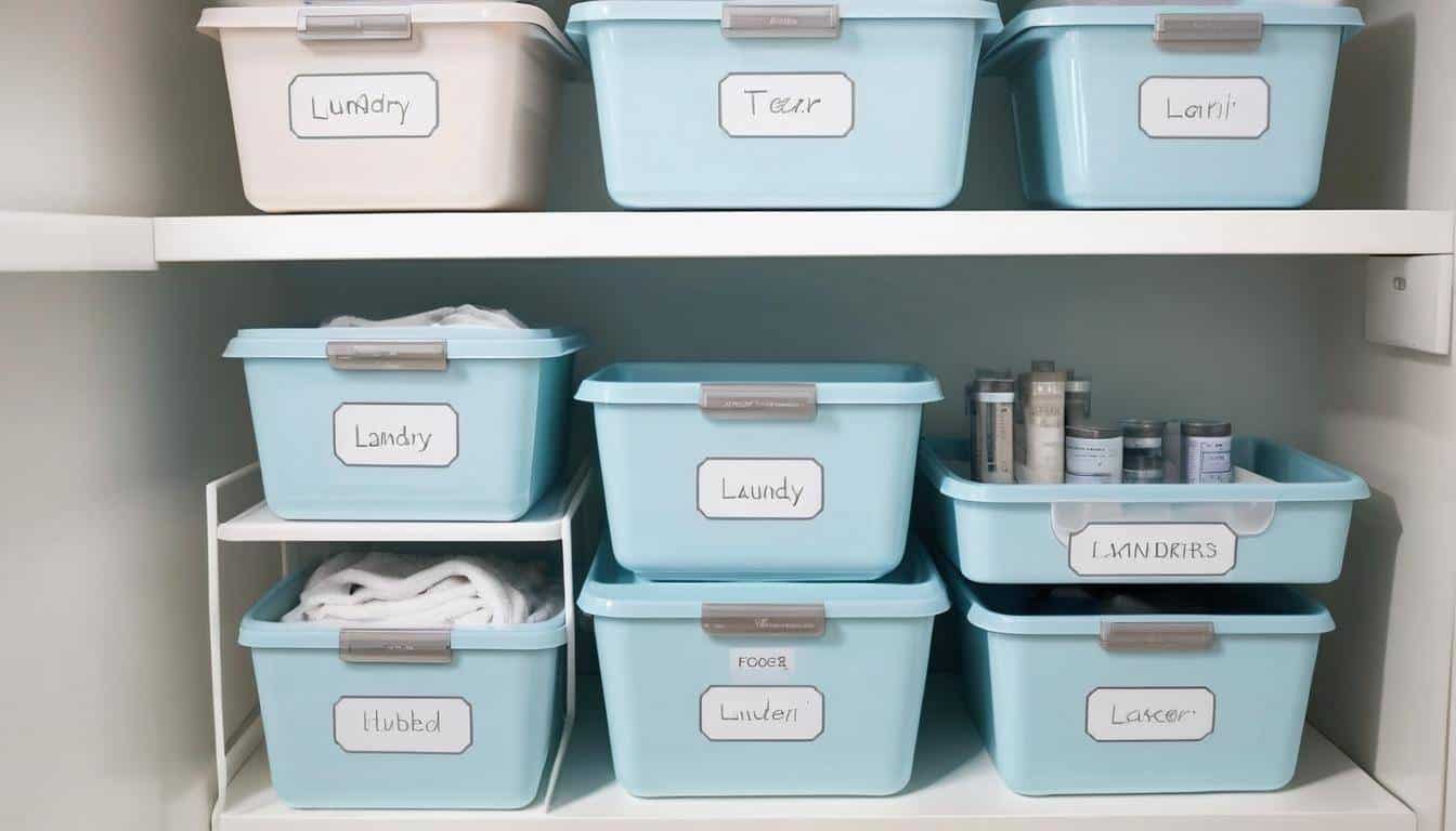 Organized labeled containers