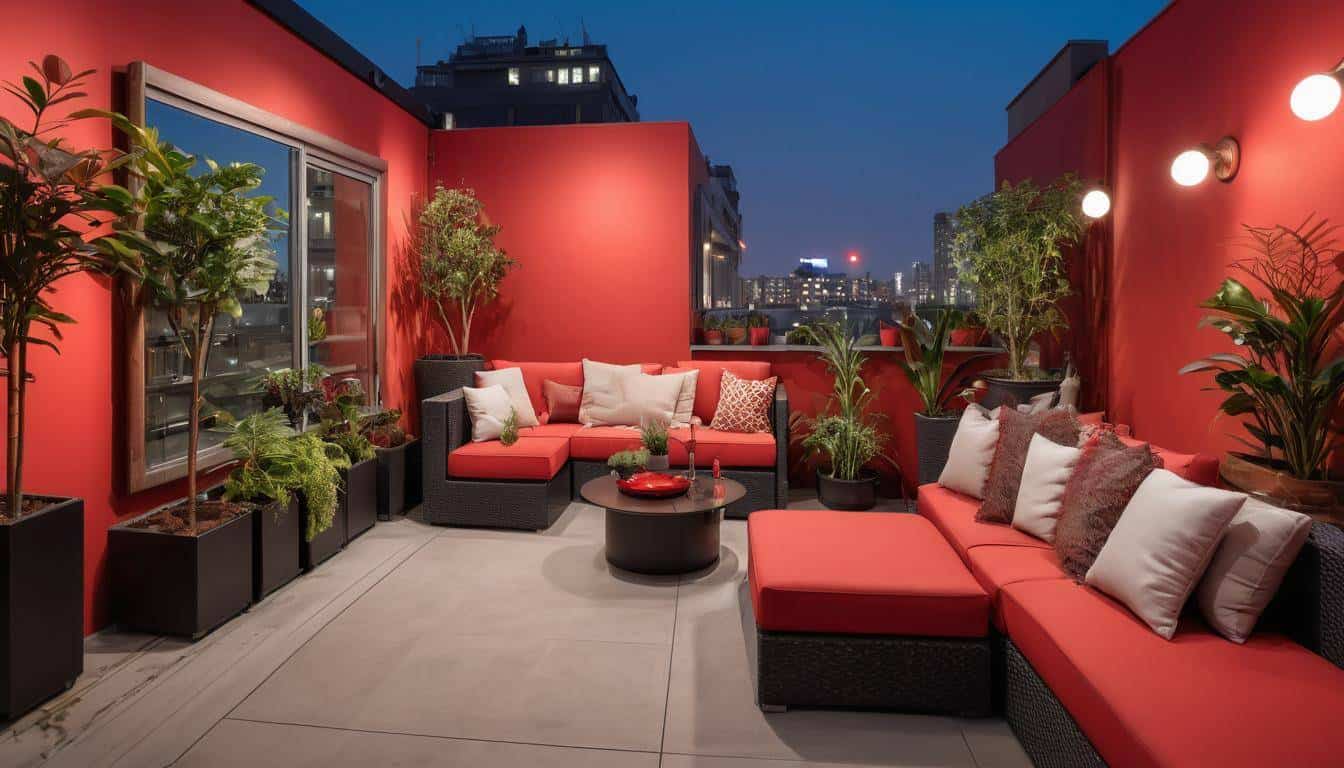 Rooftop Red Decor Fusion