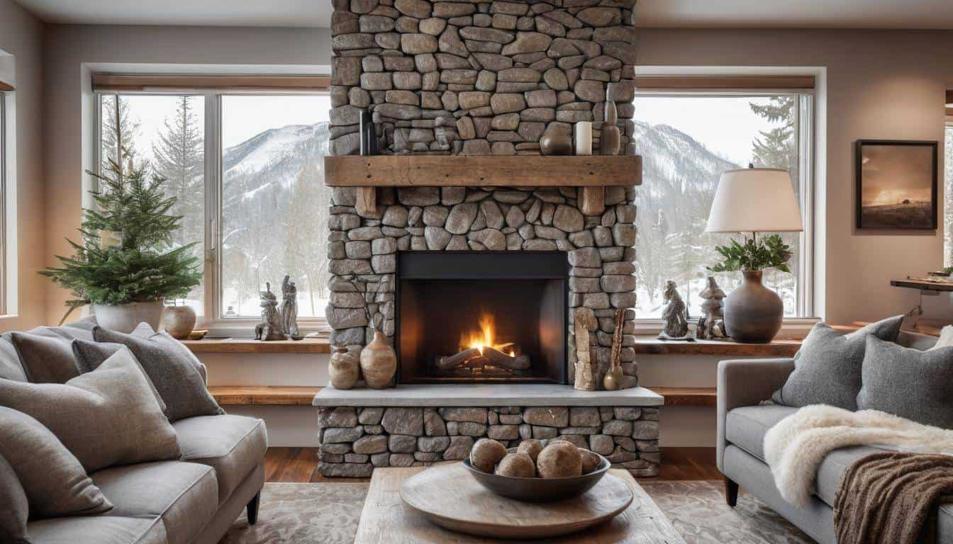 Rustic elegance hearth