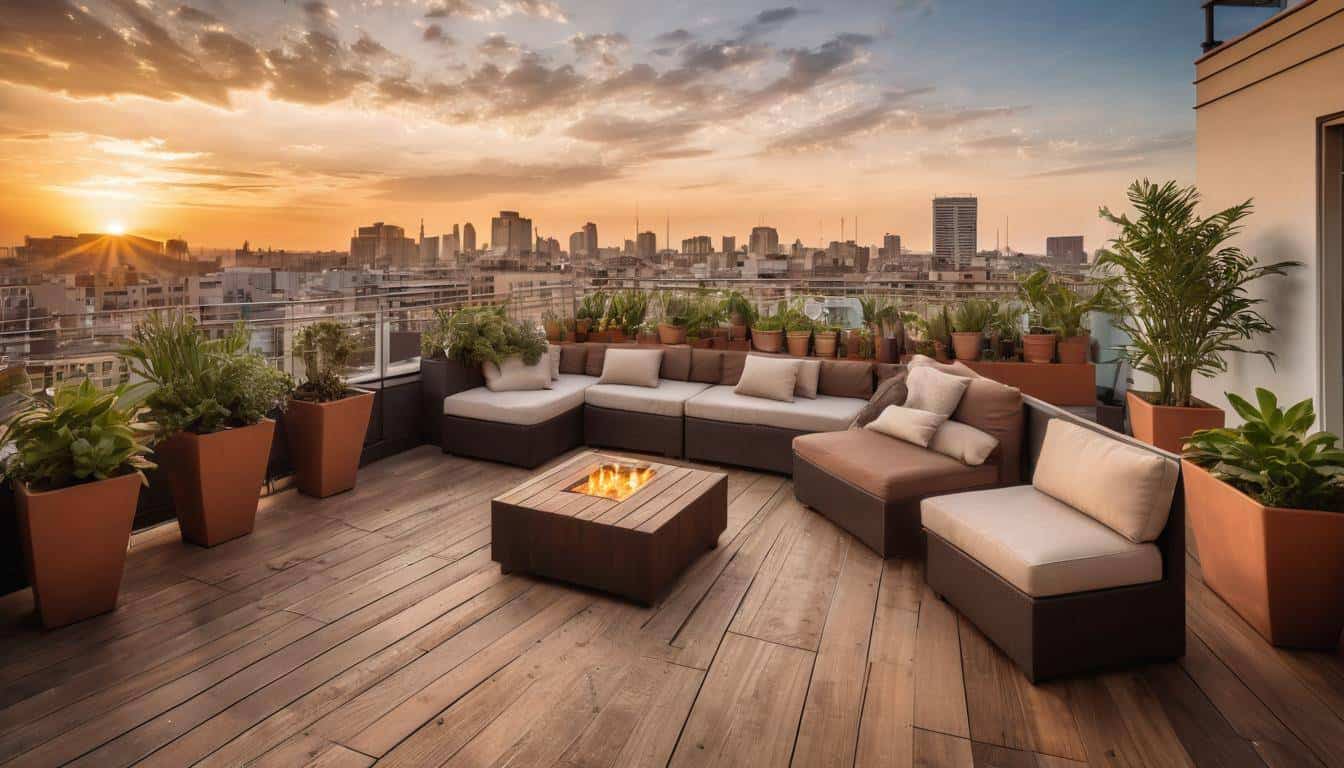 Serene rooftop retreat