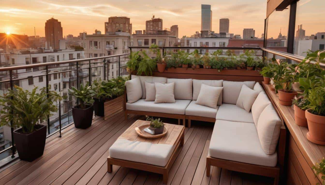 Serenity in brown rooftop