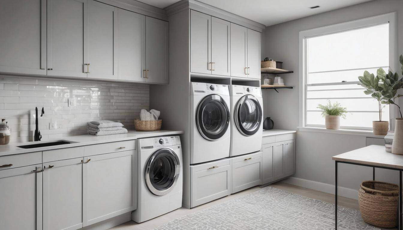 Sophisticated laundry room appliances