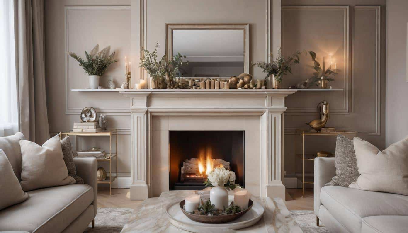 Versatile elegant fireplace design