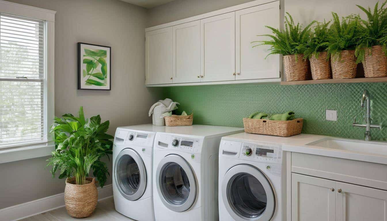 Vibrant accents in laundry