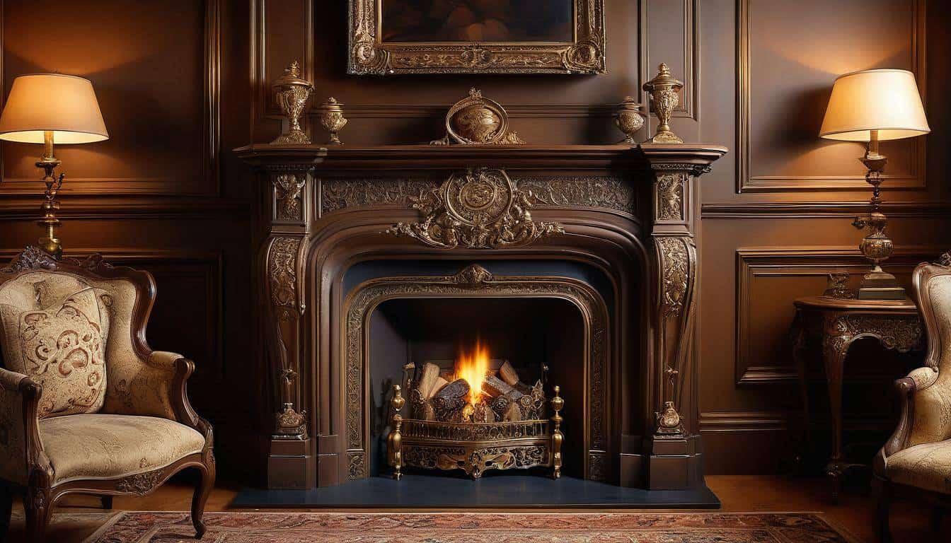 Victorian elegance fireplace