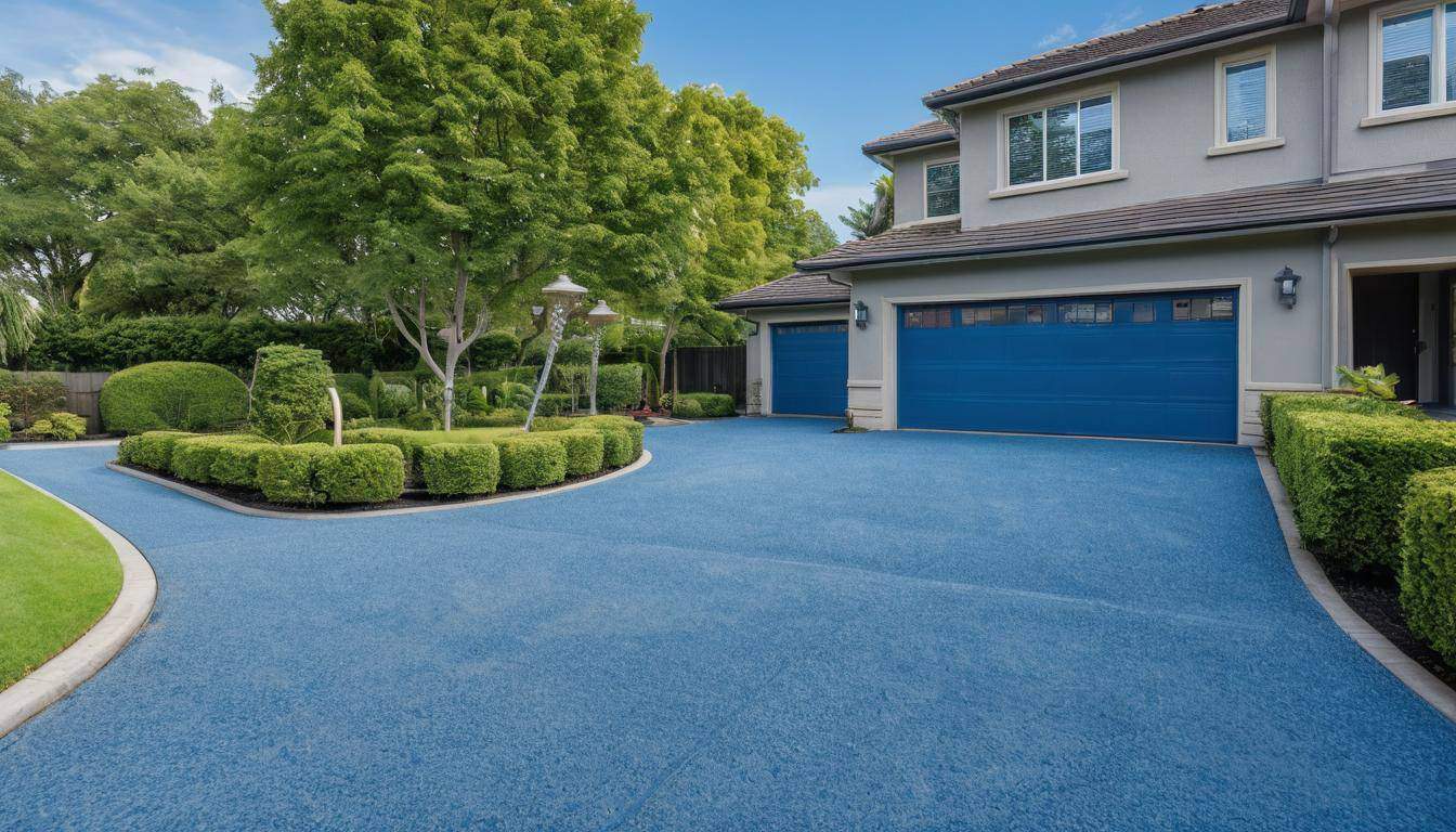 Blue Driveway Perfection