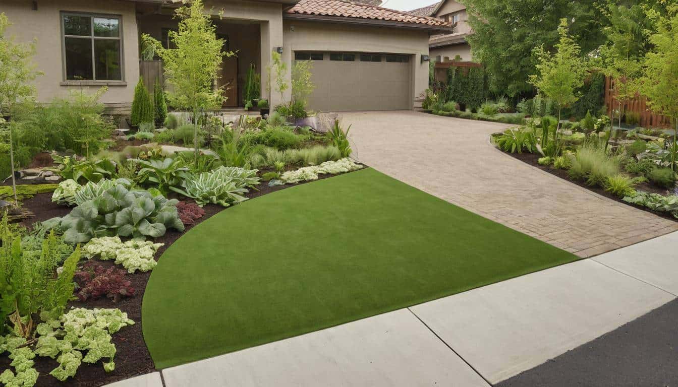 Eco-friendly green driveway