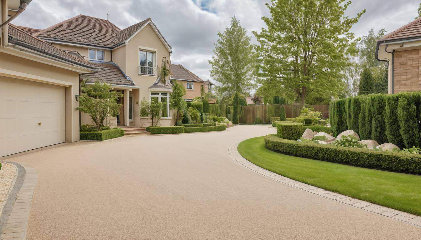 Elegant sustainable driveway