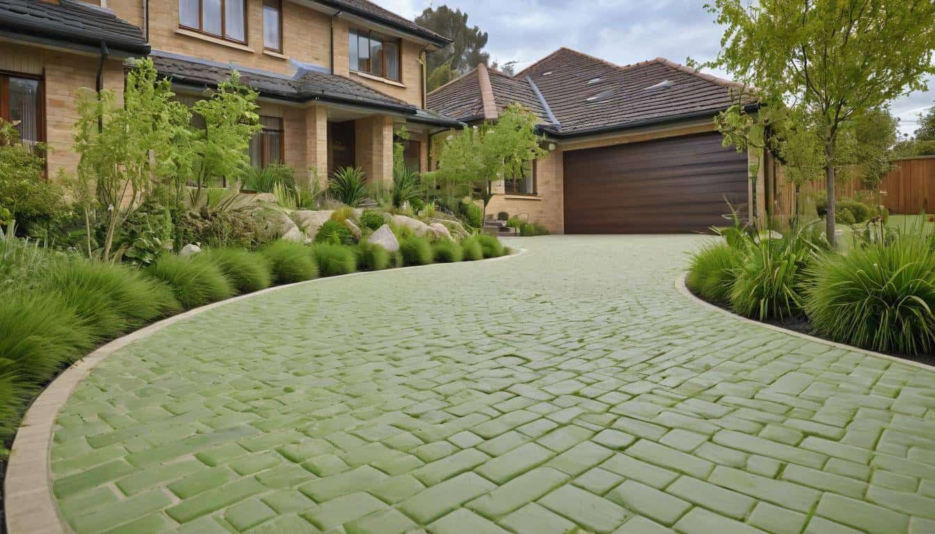 Environmentally-friendly green driveway