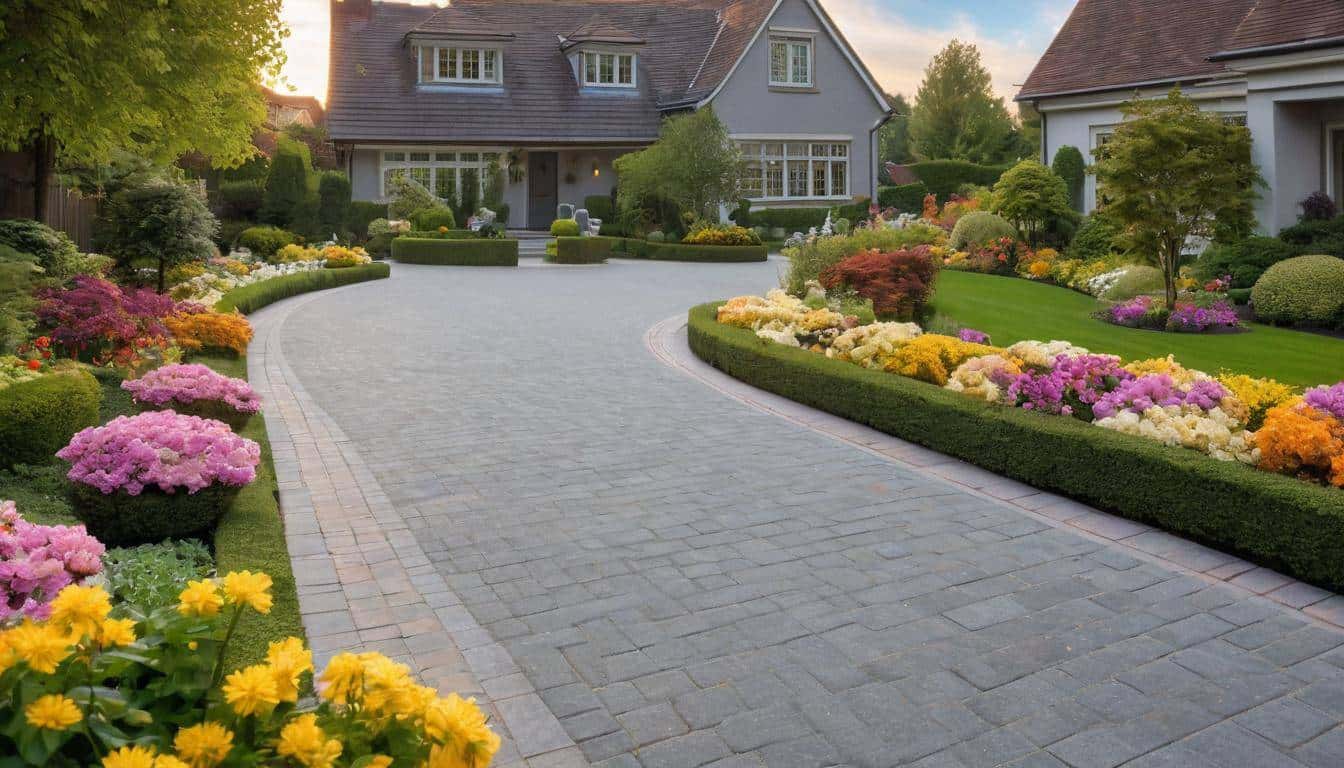 Garden pathway in grey