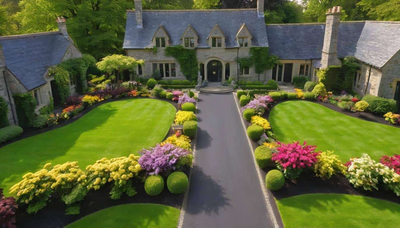 Immaculate black driveway