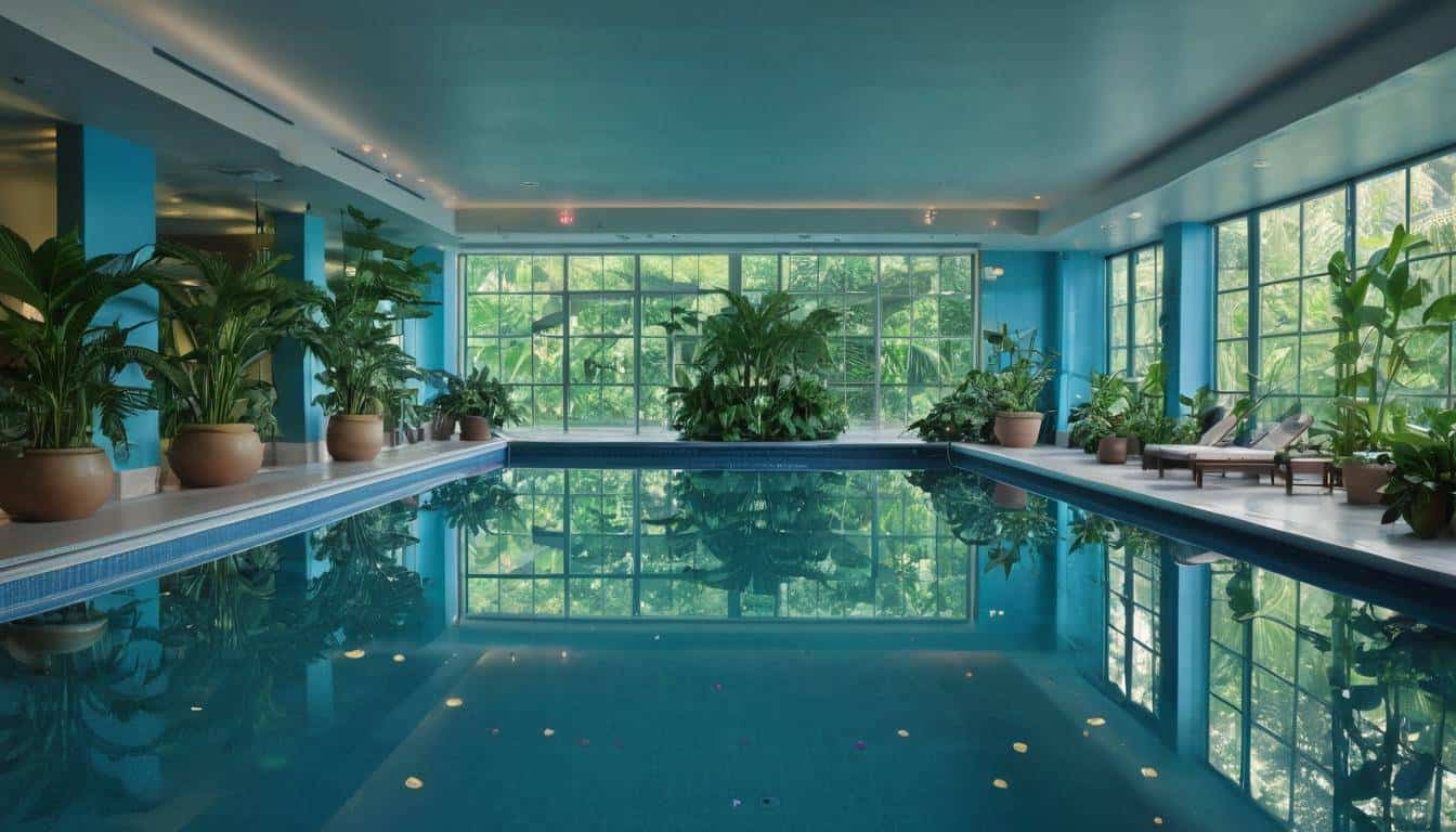 Indoor pool oasis