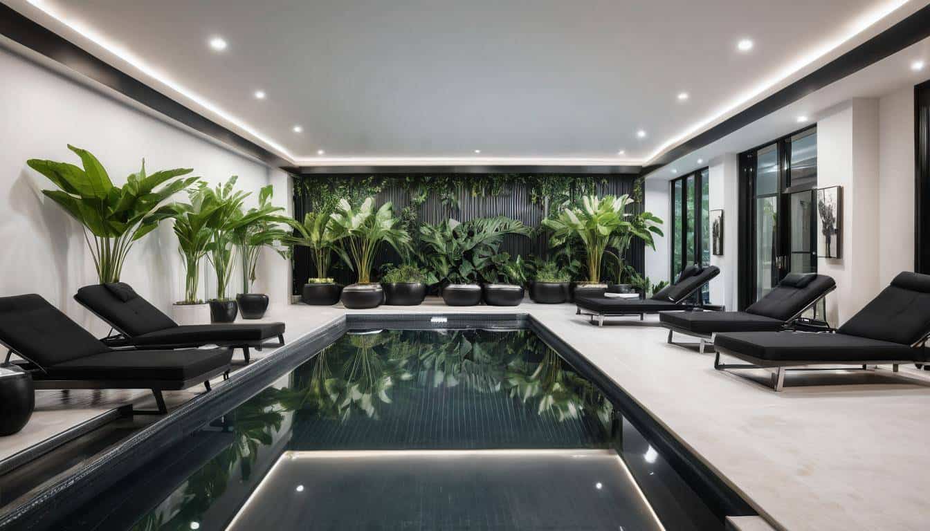 Luxurious indoor pool