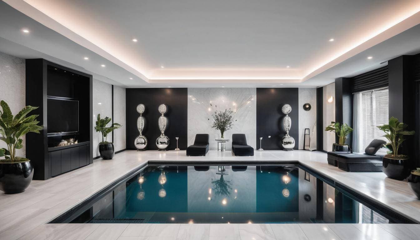 Luxurious indoor pool