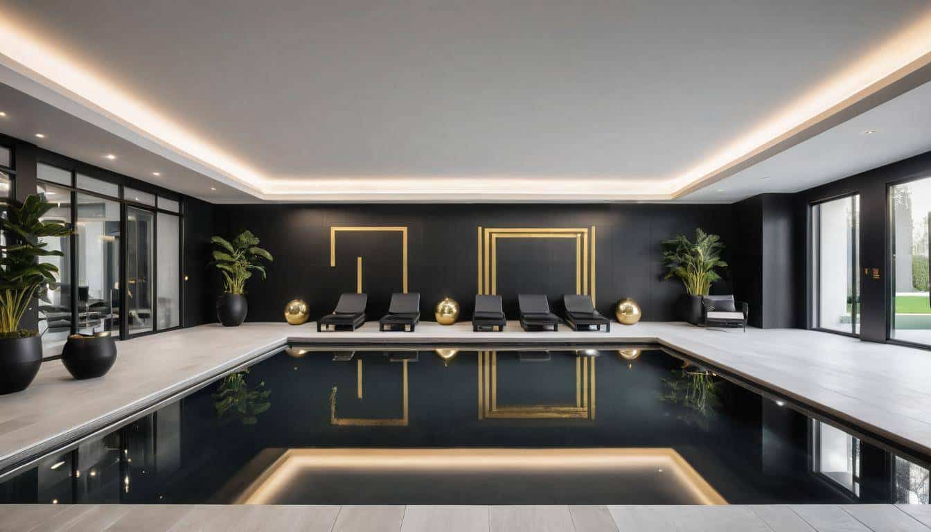 Luxurious indoor pool