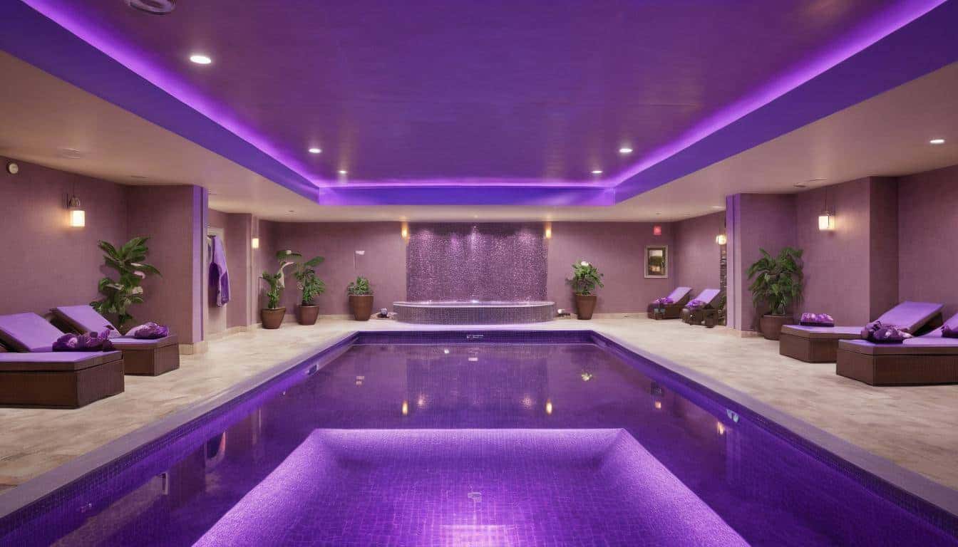 Discover the Beauty of a Purple Indoor Pool: Luxurious Design and ...