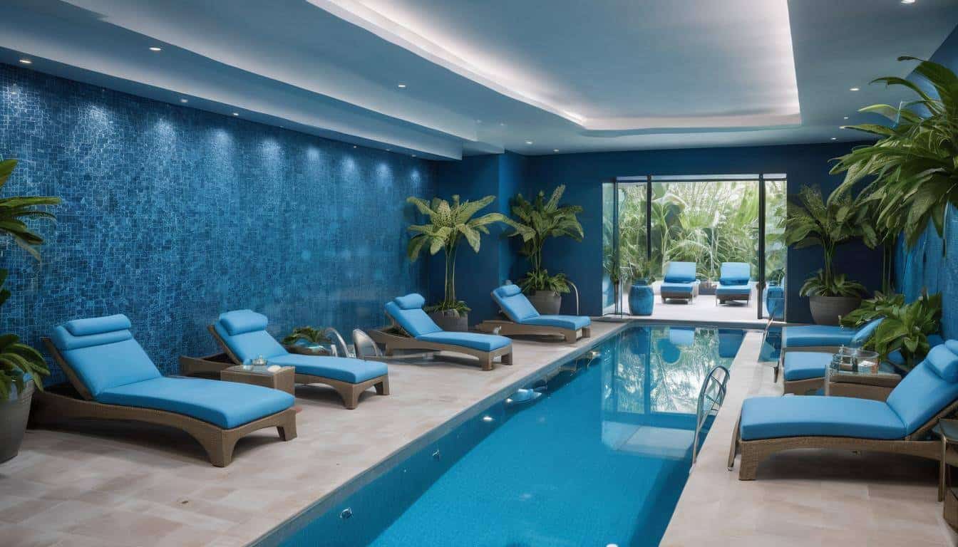 Luxurious indoor pool escape