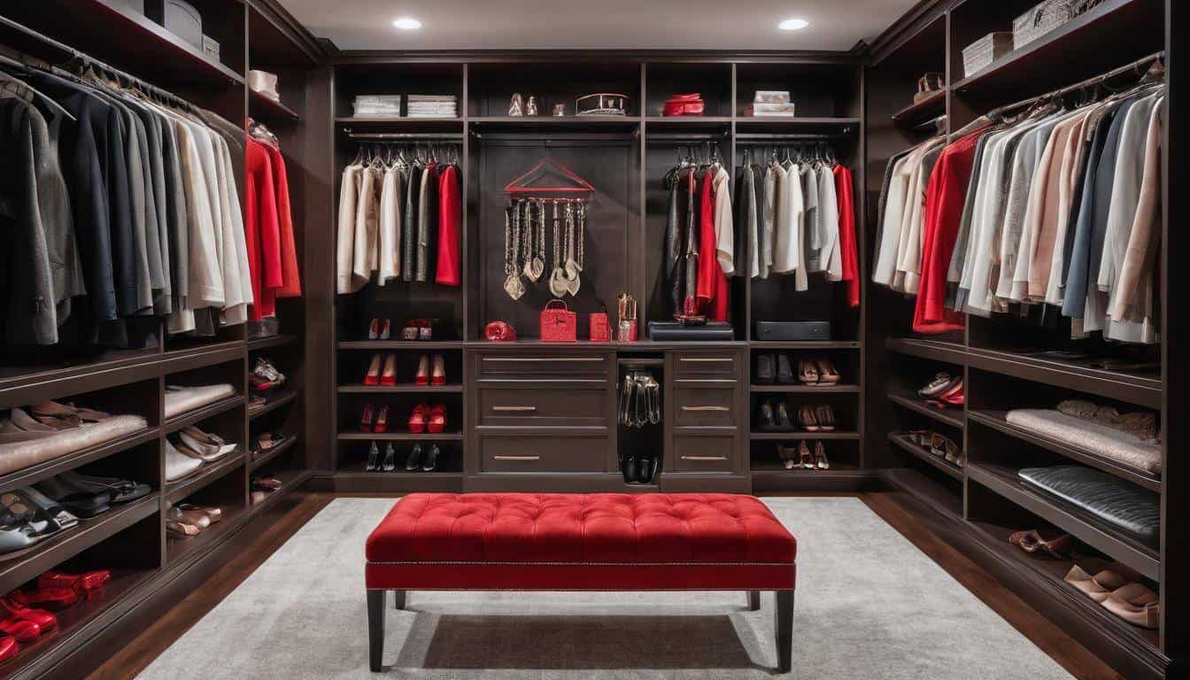 Luxurious organized closet