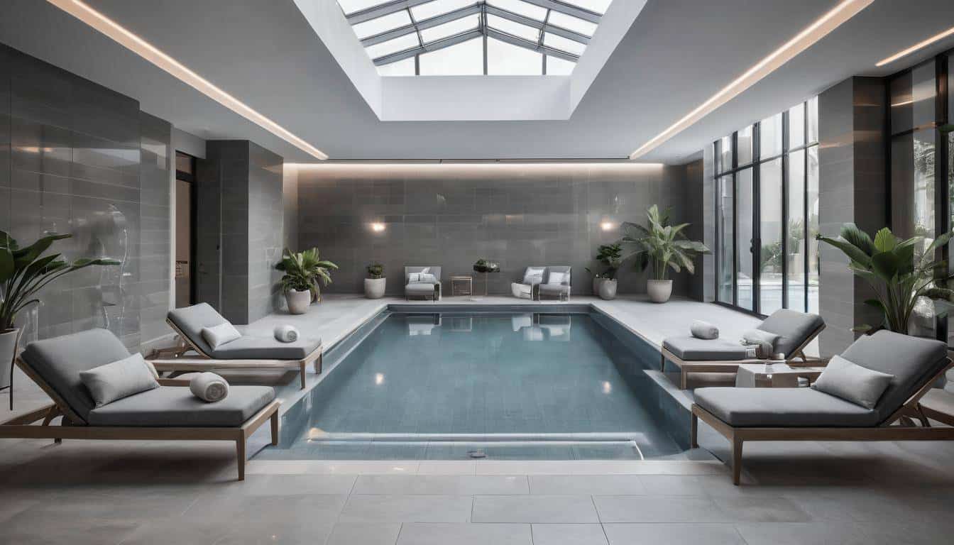 Modern Grey Indoor Pool