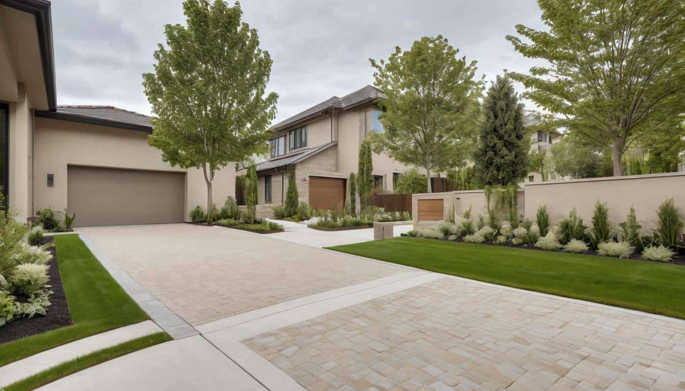 Modern sustainable driveway