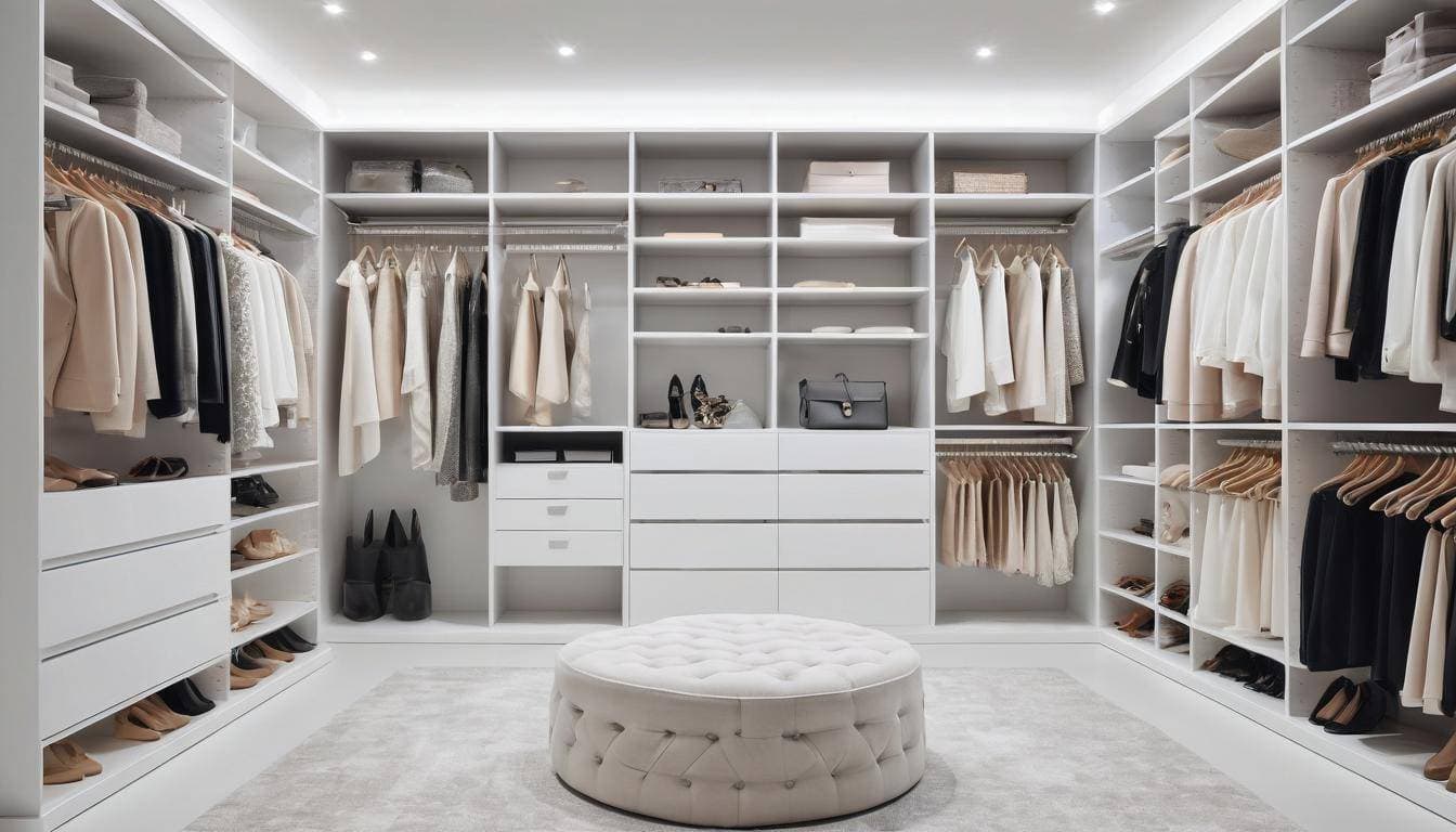 Modern white closet