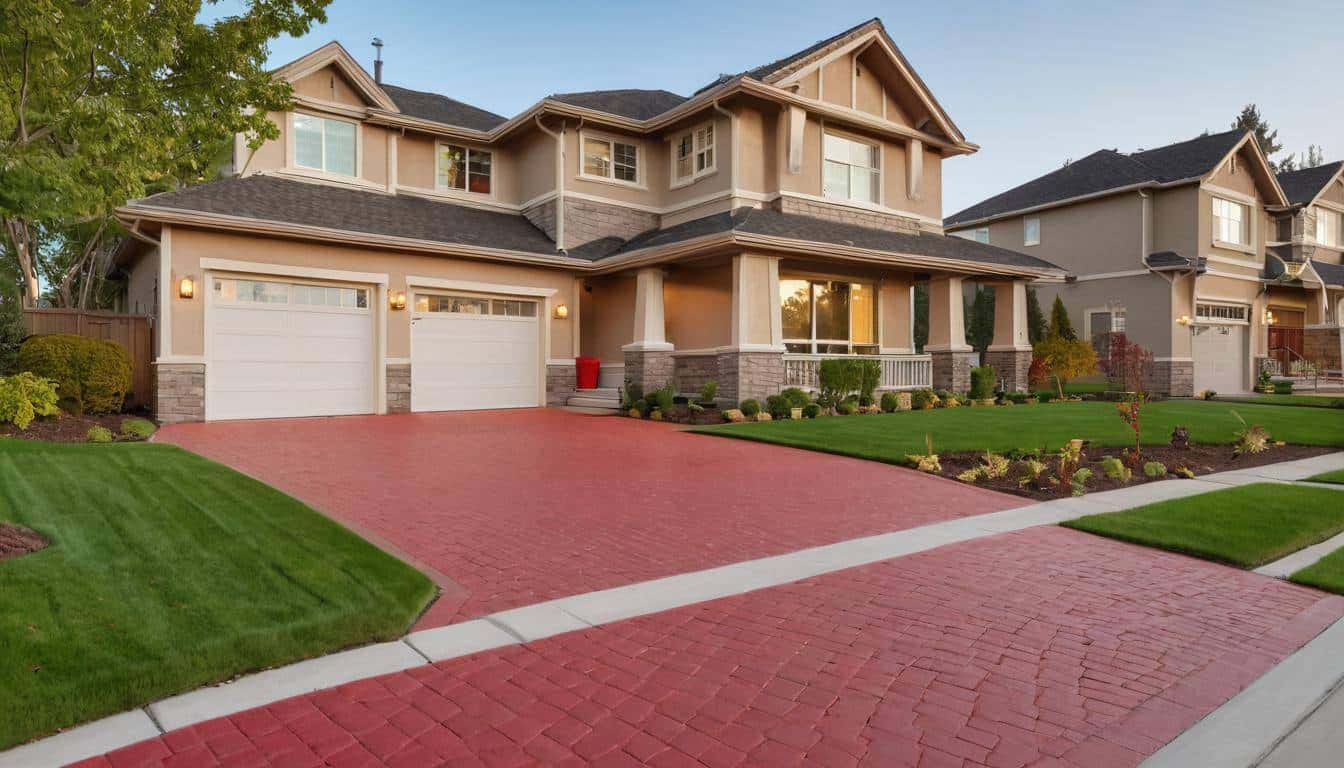 Red Driveway Renovation