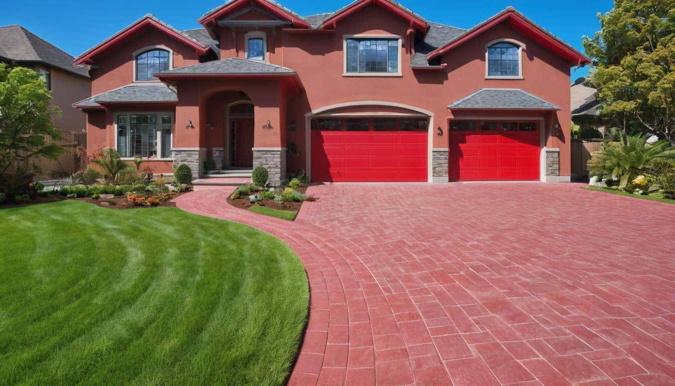 Red Driveway Renovation