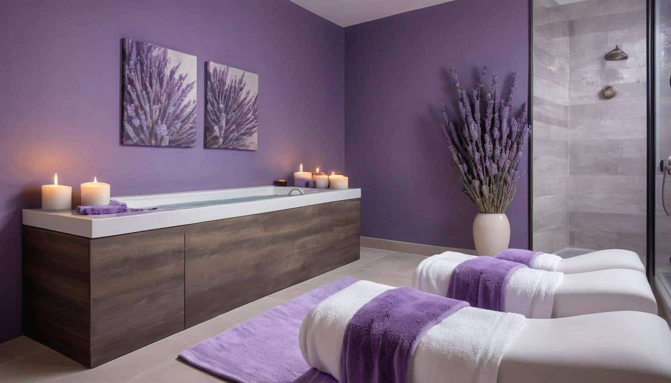 Soothing lavender home spa