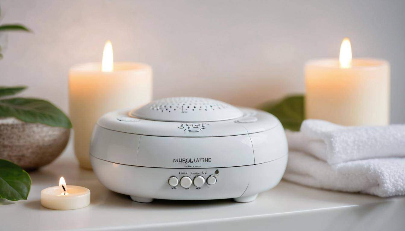 Tranquil home spa with white noise machine