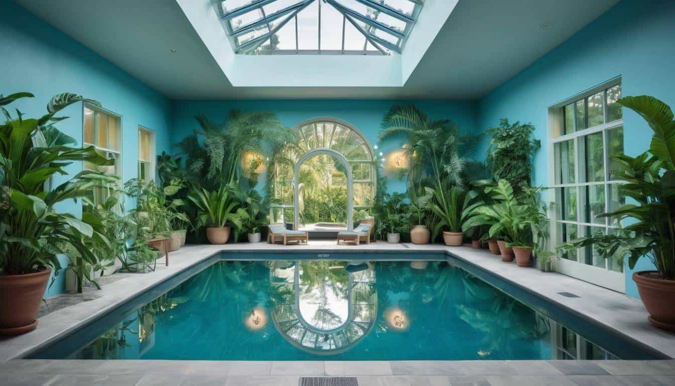 Tranquil indoor pool escape