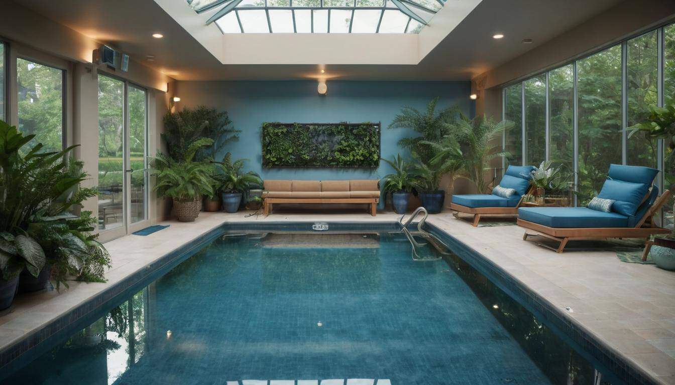 Tranquil indoor pool oasis