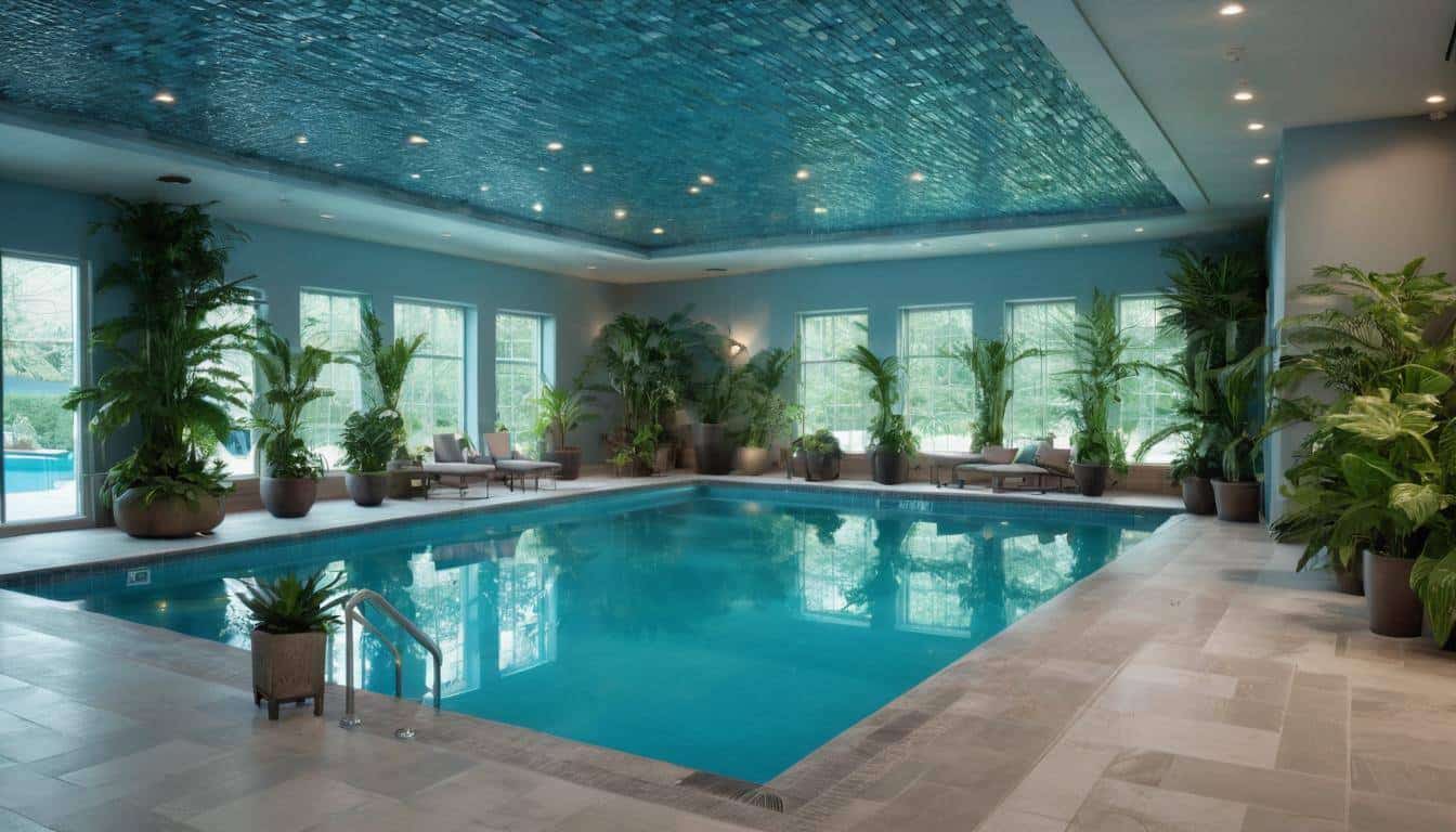 Tranquil indoor pool oasis