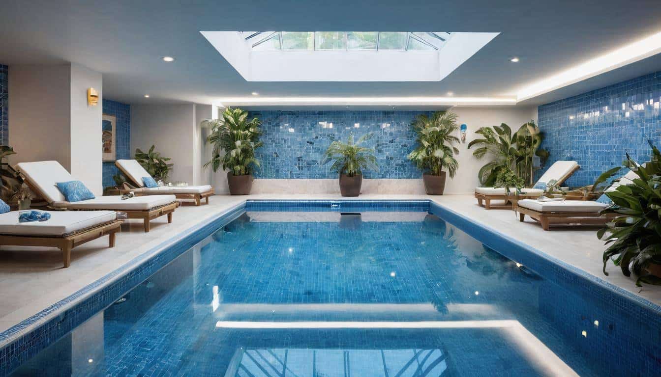 Tranquil indoor pool oasis