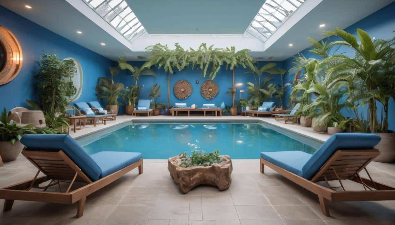 Tranquil indoor pool oasis