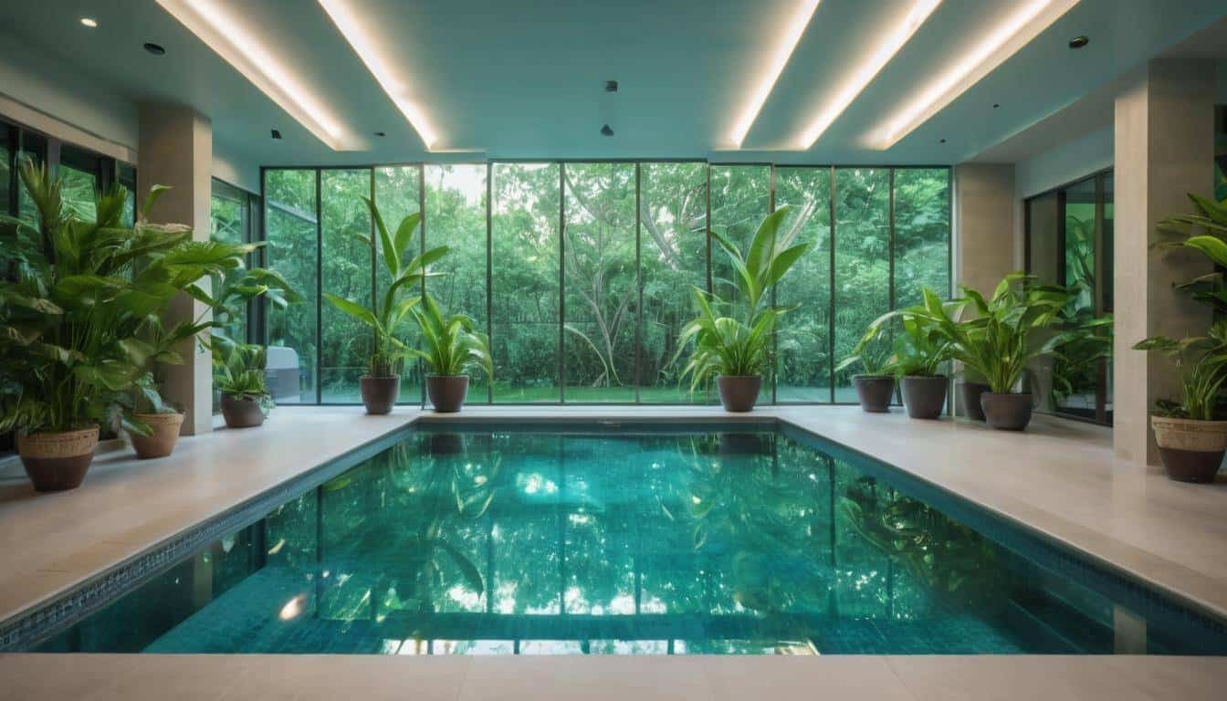 Tranquil indoor pool oasis