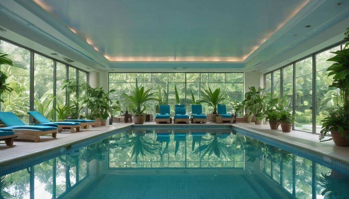 Tranquil indoor pool retreat